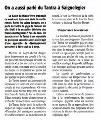tantra à Saignelégier